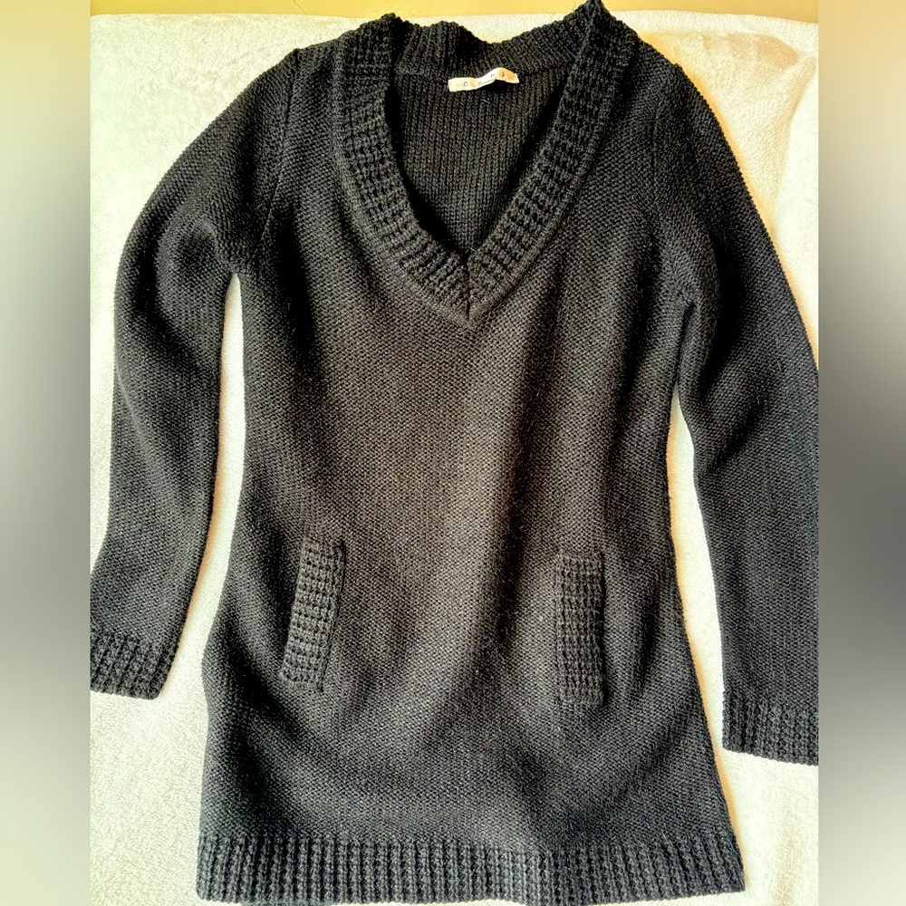 Cabi black tunic sweater size XS